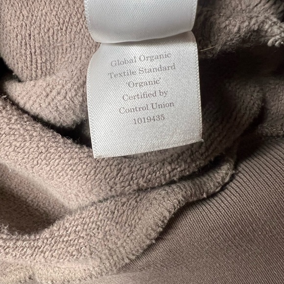 Everlane Hoodie Women’s XS Brown Pullover Sweatshirt Terry Organic Cotton - Picture 7 of 9